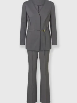 Ashley Brooke Tailleurs<Tailleur pantalon avec ceinture à boucle décorative