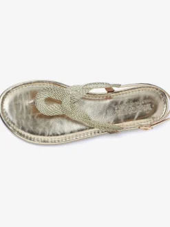 LASCANA Sandales<Tongs aspect métallisé