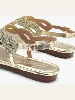 LASCANA Sandales<Tongs aspect métallisé