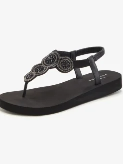 Venice Beach Sandales<Tongs avec semelle imperméable et applications brillantes