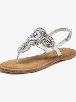 LASCANA Sandales<Tongs sandales avec petites pierres fantaisie et perles décoratives