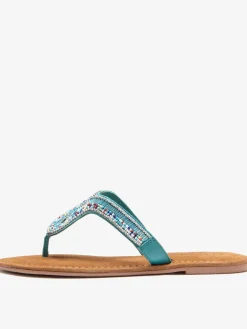 LASCANA Sandales<Tongs style ethnique tendance et perles décoratives brillantes et élégantes