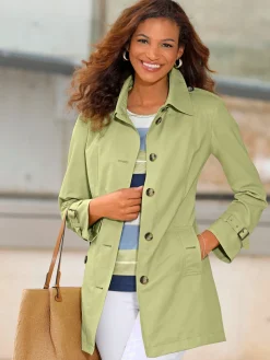 Collection L Vestes<Trench-coat 64% coton