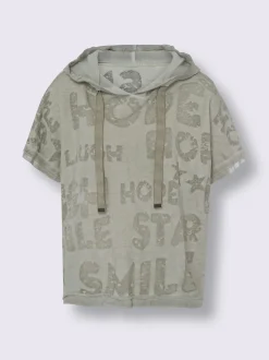 Mandarin T-Shirts<T-shirt à capuche élégante qualité