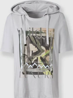 Rick Cardona T-Shirts<T-shirt à capuche motif imprimé devant