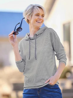 Best Connection T-Shirts<T-shirt à capuche rayures marines