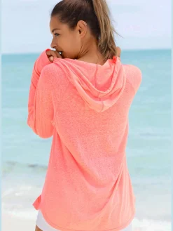 Venice Beach T-Shirts<T-shirt à capuche t-shirt à manches longues chiné