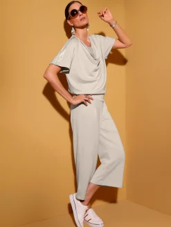 Creation L Tenues De Détente|Pulls<T-shirt à col bénitier mélange de modal doux