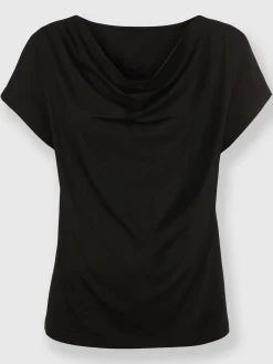 Ashley Brooke T-Shirts<T-shirt à col bénitier viscose douce et fluide