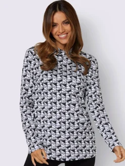 T-Shirts<T-shirt à col montant 50% coton