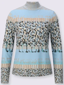 Creation L T-Shirts<T-shirt à col montant 95% coton