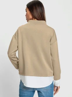 Rick Cardona Tenues De Détente|Pulls<T-shirt à col montant col montant à coulisse