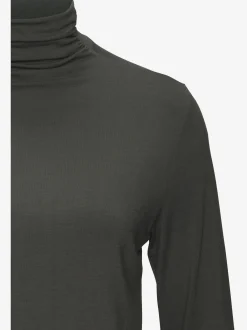 LASCANA T-Shirts<T-shirt à col montant fronces délicates au col roulé