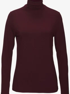 LASCANA T-Shirts<T-shirt à col montant fronces délicates au col roulé