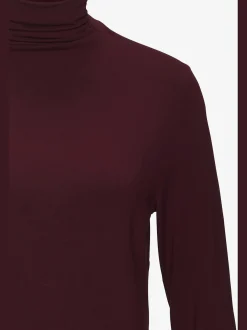 LASCANA T-Shirts<T-shirt à col montant fronces délicates au col roulé