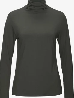 LASCANA T-Shirts<T-shirt à col montant fronces délicates au col roulé