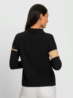 Rick Cardona T-Shirts<T-shirt à col montant imprimé graphique