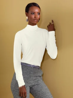 Creation L T-Shirts<T-shirt à col montant viscose