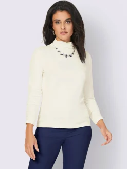 Creation L T-Shirts<T-shirt à col montant viscose