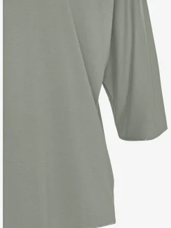 LASCANA T-Shirts<T-shirt à col rond finitions pailletées raffinées à l'encolure ronde, aux manches et à l'ourlet