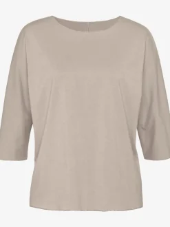 LASCANA T-Shirts<T-shirt à col rond finitions pailletées raffinées à l'encolure ronde, aux manches et à l'ourlet