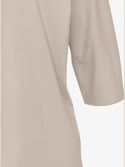 LASCANA T-Shirts<T-shirt à col rond finitions pailletées raffinées à l'encolure ronde, aux manches et à l'ourlet