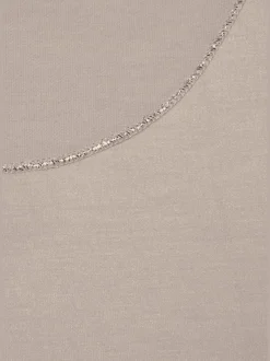 LASCANA T-Shirts<T-shirt à col rond finitions pailletées raffinées à l'encolure ronde, aux manches et à l'ourlet