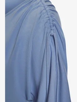 LASCANA T-Shirts<T-shirt à col rond fronce avec liens à nouer aux épaules pour régler la longueur des manches : manches courtes ou mi-longues