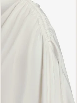 LASCANA T-Shirts<T-shirt à col rond fronce avec liens à nouer aux épaules pour régler la longueur des manches : manches courtes ou mi-longues