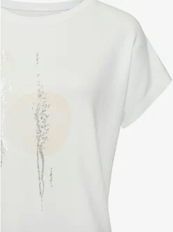 LASCANA T-Shirts<T-shirt à col rond imprimé feuille de qualité