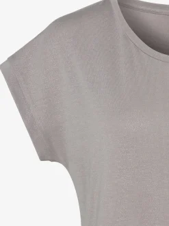 Vivance T-Shirts<T-shirt à col rond jersey avec effet brillant raffiné