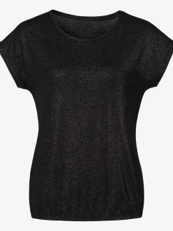 Vivance T-Shirts<T-shirt à col rond jersey avec effet brillant raffiné