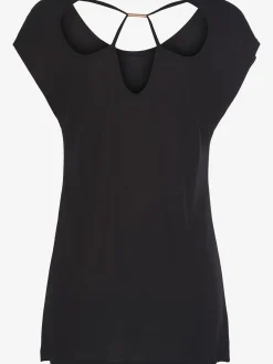 LASCANA T-Shirts<T-shirt à col rond mancherons courts