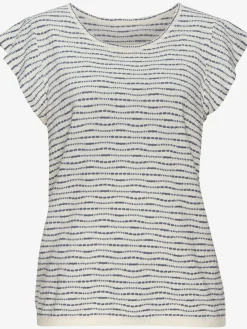 Vivance T-Shirts<T-shirt à col rond manches chauve-souris tendance