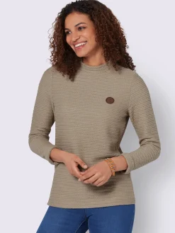 Collection L T-Shirts<T-shirt à col roulé 53% viscose