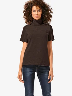 Linea Tesini T-Shirts<T-shirt à col roulé basique facile à associer avec joli col roulé