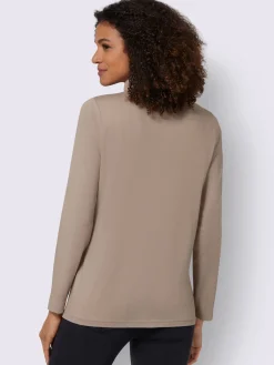 Collection L T-Shirts<T-shirt à col roulé col roulé flatteur