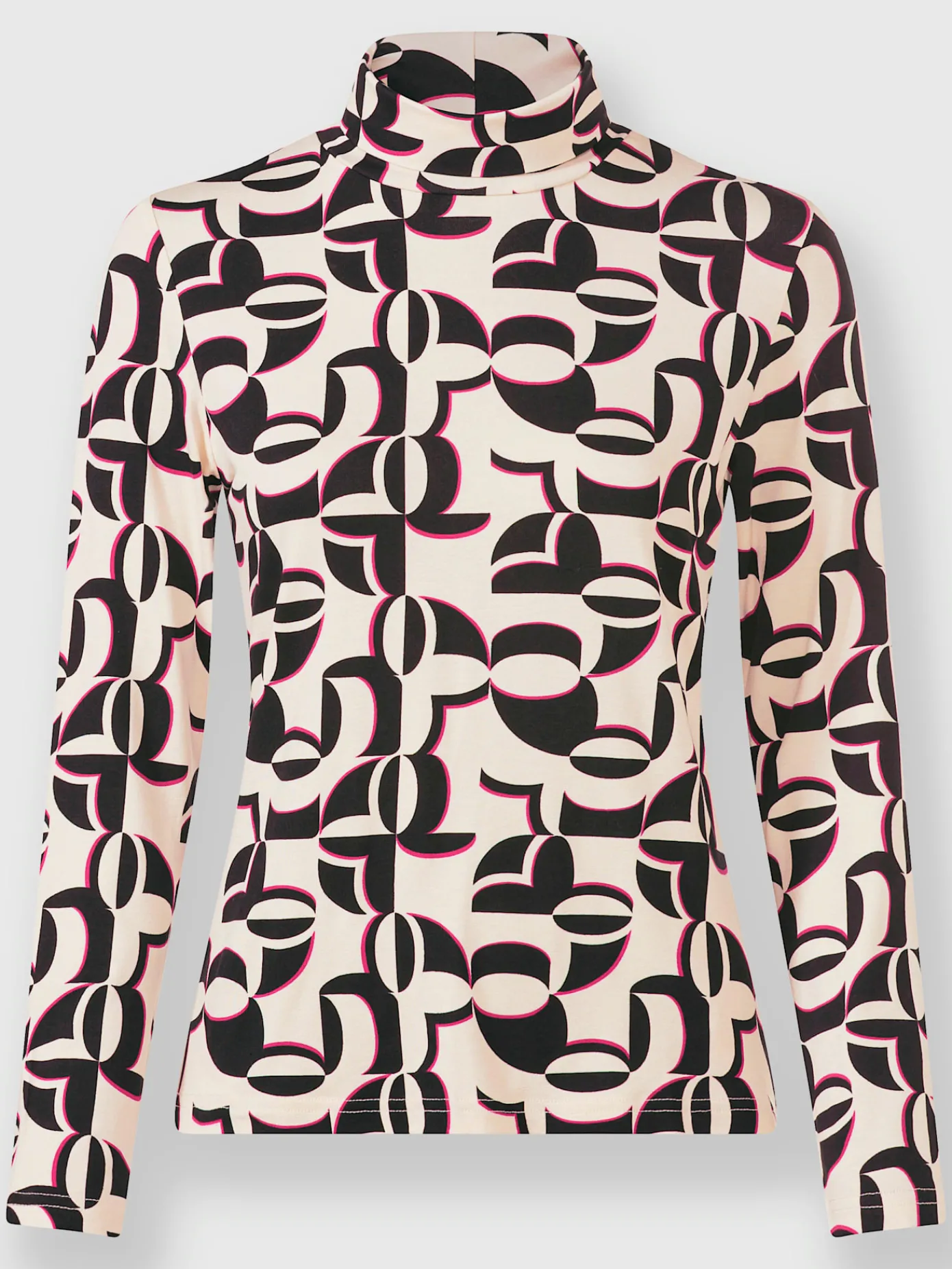 Ashley Brooke T-Shirts<T-shirt à col roulé imprimé mode