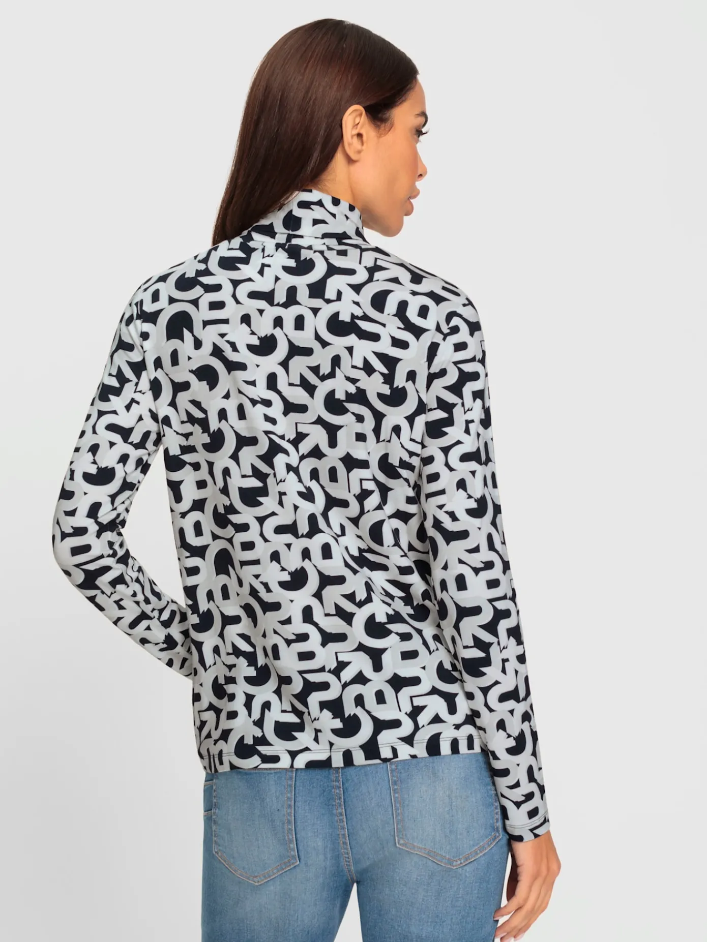 Rick Cardona T-Shirts<T-shirt à col roulé motif imprimé exclusif