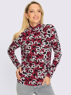 Rick Cardona T-Shirts<T-shirt à col roulé motif imprimé exclusif