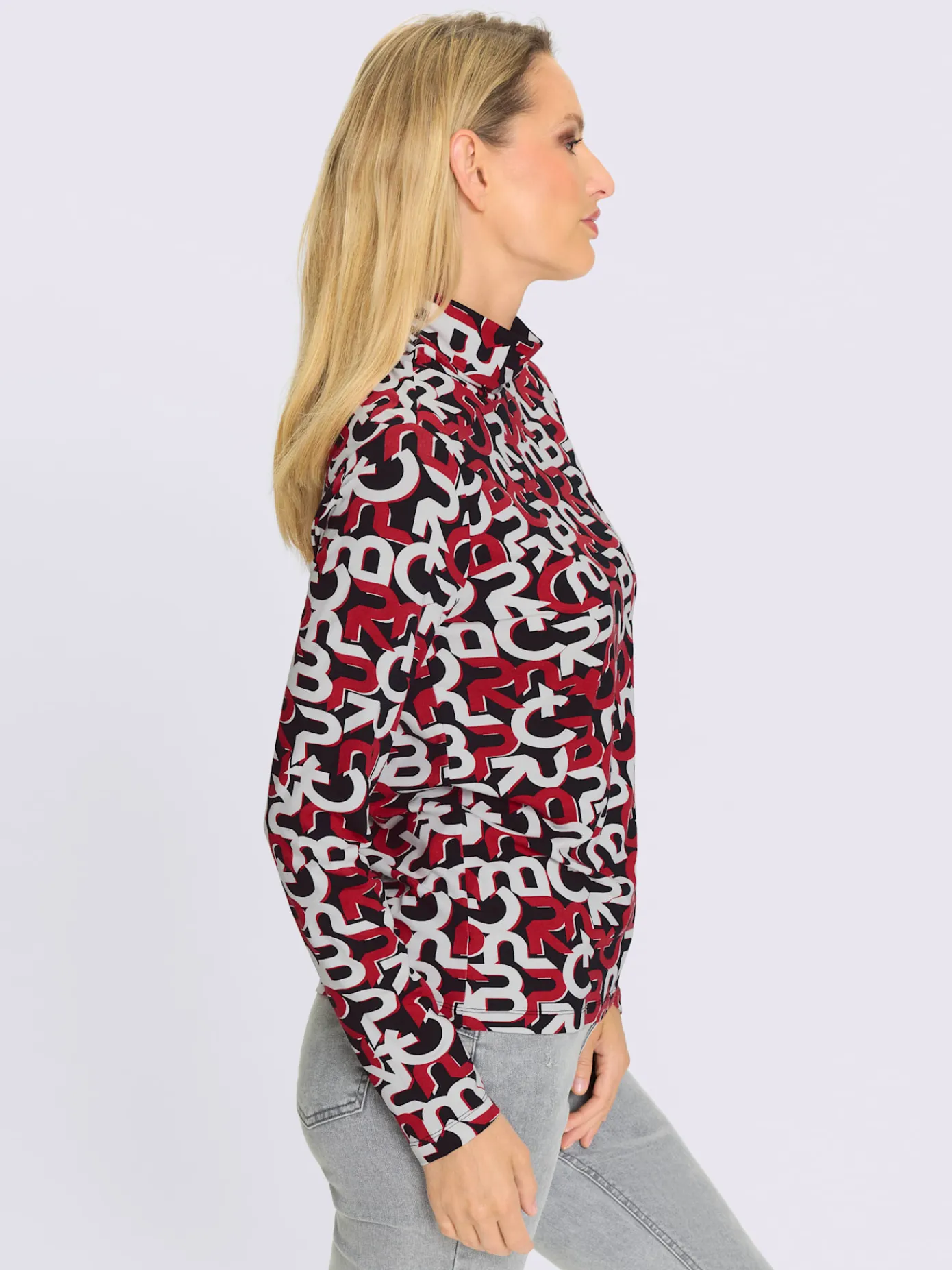 Rick Cardona T-Shirts<T-shirt à col roulé motif imprimé exclusif