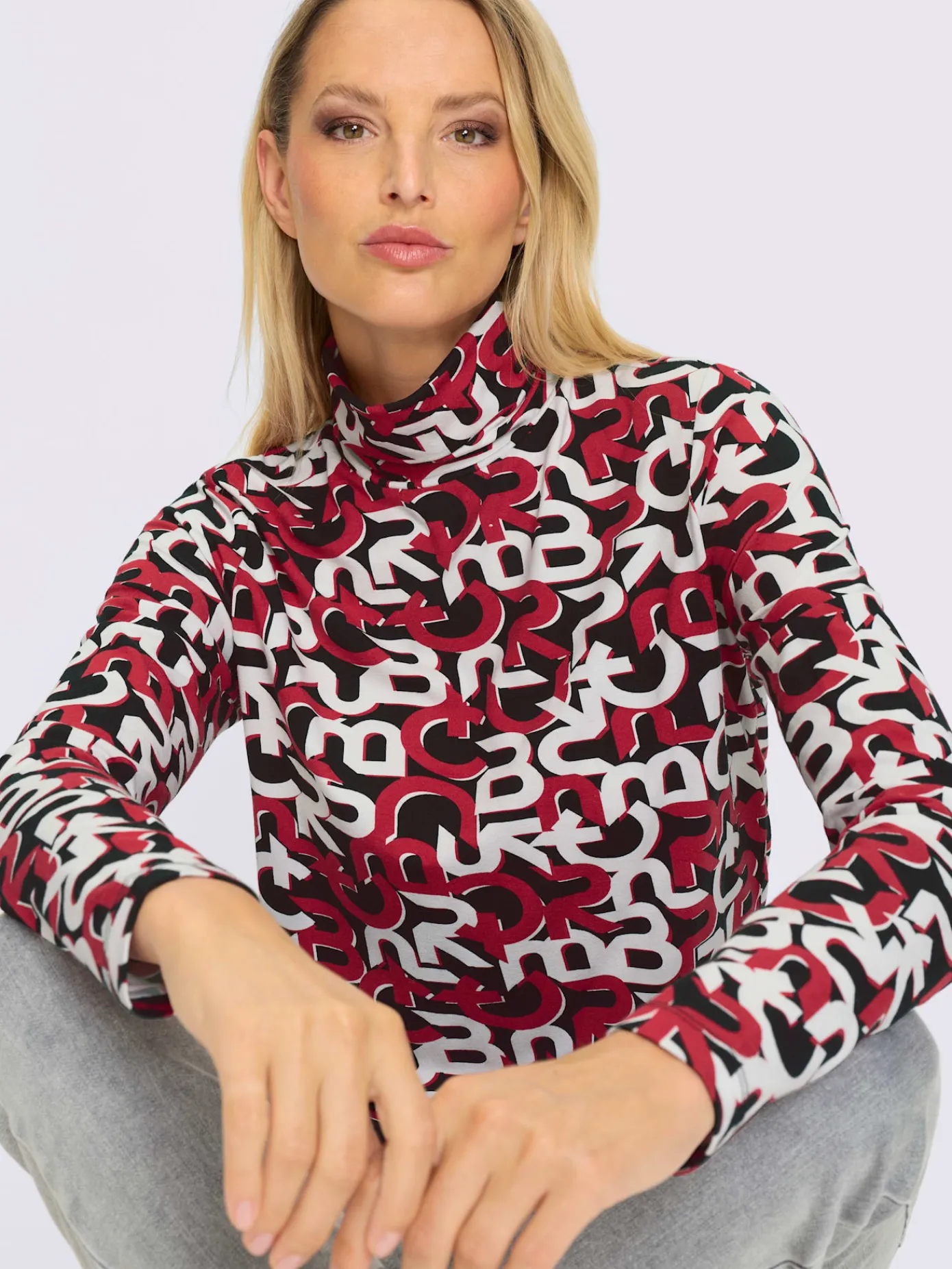 Rick Cardona T-Shirts<T-shirt à col roulé motif imprimé exclusif