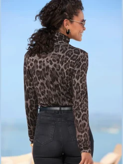 LASCANA T-Shirts<T-shirt à col roulé petit col roulé