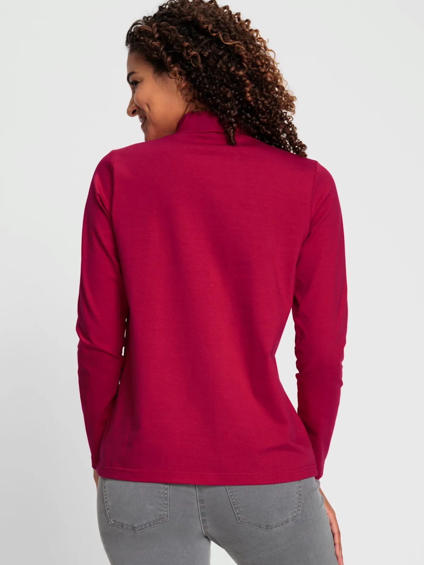 Collection L T-Shirts<T-shirt à col roulé qualité coton