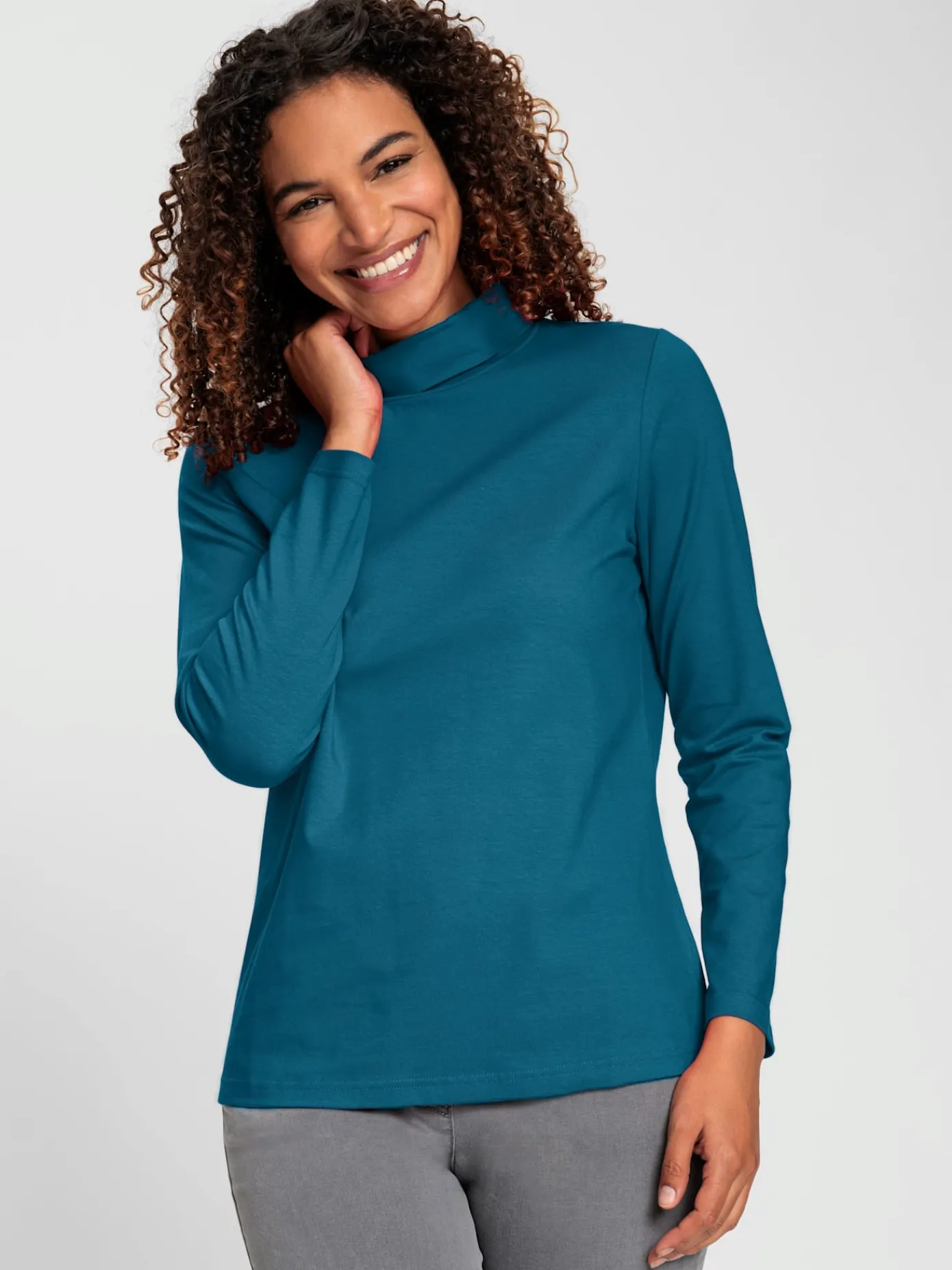 Collection L T-Shirts<T-shirt à col roulé qualité coton