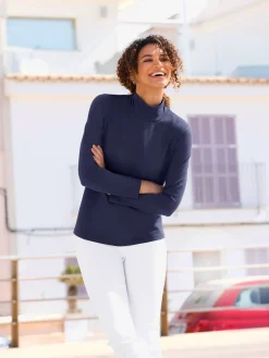 Collection L T-Shirts<T-shirt à col roulé qualité coton