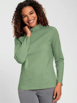 Collection L T-Shirts<T-shirt à col roulé qualité coton