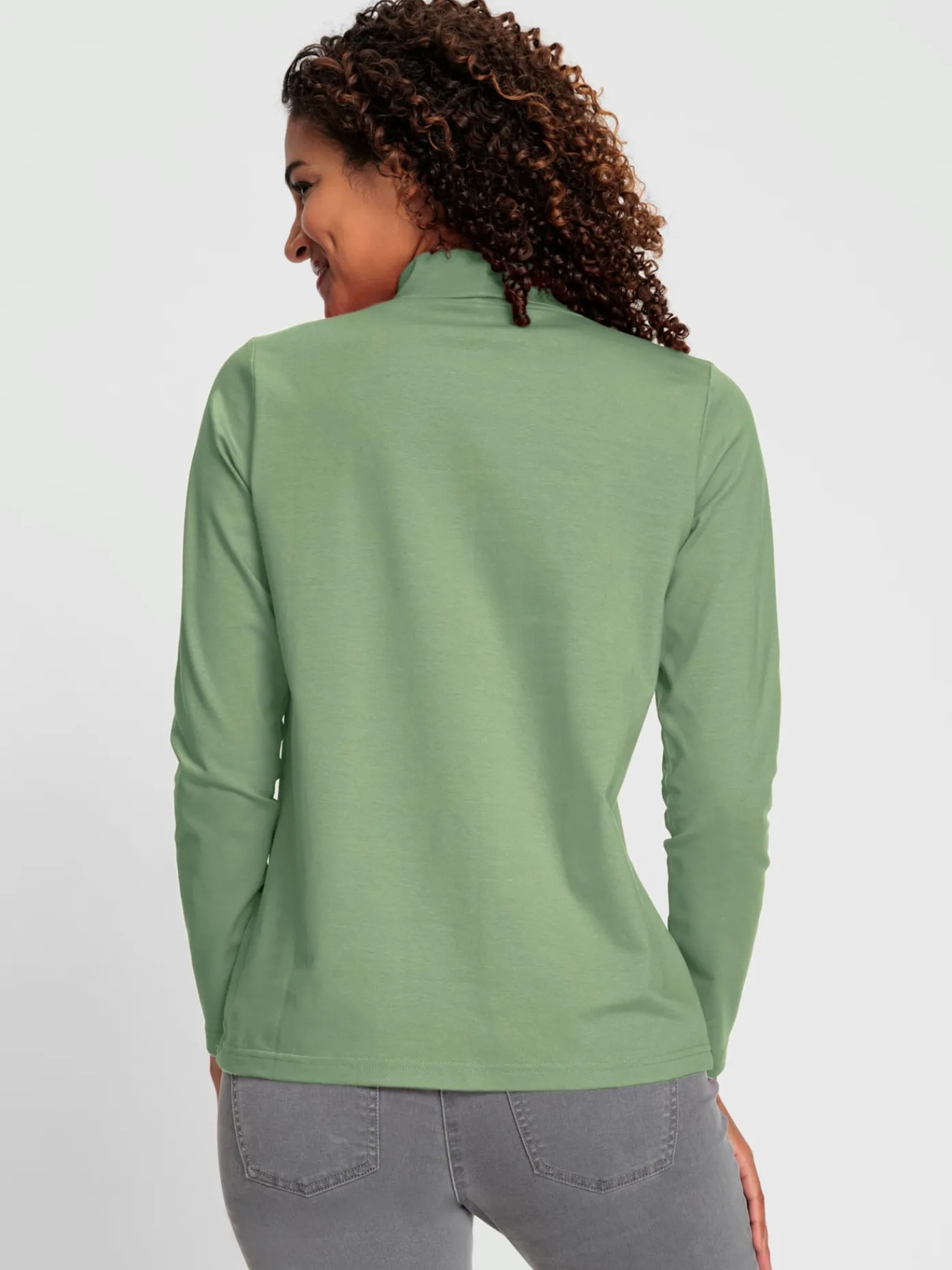 Collection L T-Shirts<T-shirt à col roulé qualité coton