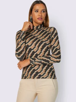 Creation L T-Shirts<T-shirt à col roulé qualité viscose douce