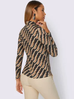 Creation L T-Shirts<T-shirt à col roulé qualité viscose douce